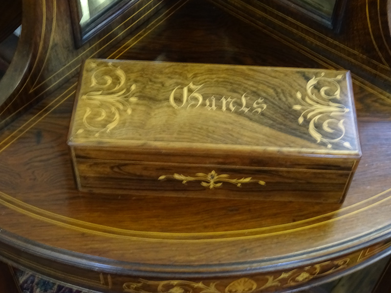 French rosewood glove box